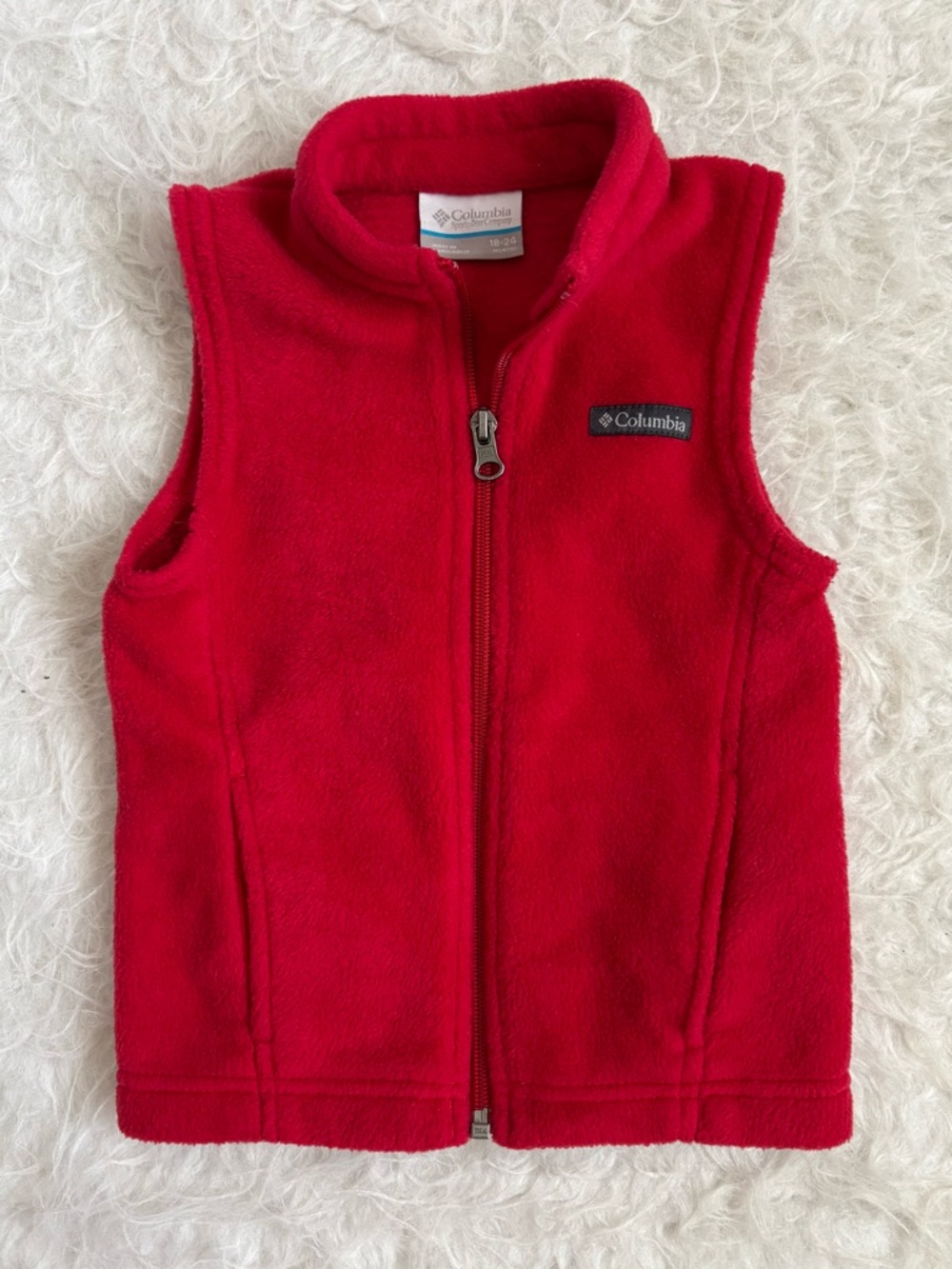 Columbia Gender Neutral Toddler Cozy Fleece Zipper Vest with Pockets